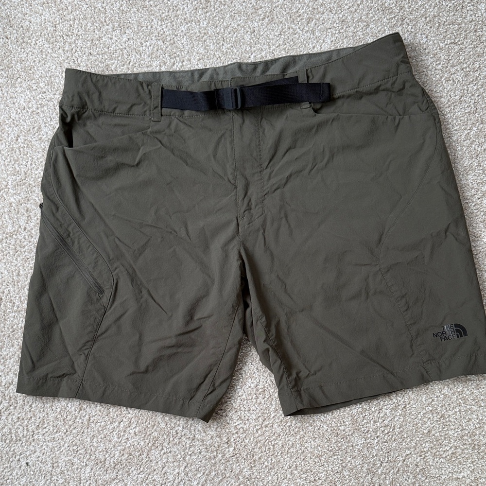 The North Face Dark olive green hiking shorts
